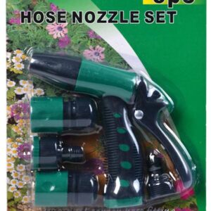 Bulk of 50,000 Diverse 5-Piece Hose Nozzle Sets for Efficient Watering.