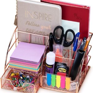 Bulk Lot of 840 Rose Gold Desk Organizers, Ideal for Office or Home Decor
