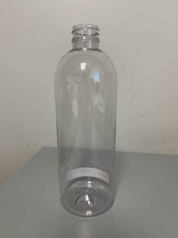 Bulk Lot of 163,318 Clear PET 16.9oz Princess Bottles with 28-410 Neck Finish.