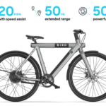 100 BirdBikes - A-Frame Model Gravity Gray Color, High Quality Electric Bike