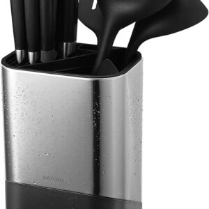 Bulk Lot of 1,000 sets of - Matoyo Matoyo Universal Knife Block without Knives and Utensil Holder for Countertop, 2-in-1 Stainless Steel Kitchen Knife Holder for Kitchen Counter, Fingerprint Resistant... |