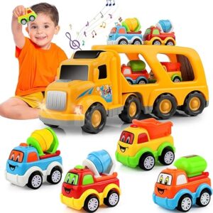 Bulk Lot of 3,000 units- Nicmore Nicmore Construction Truck Toddler Toys Car: Toys for 2 3 4 Year Old Boy 5 in 1 Carrier Toys for Kids Age 2-3 2-4 | 18 Months 2 Year Old Boy Christmas Birthday Gifts |