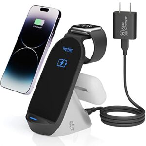 Bulk Lot of 3,740 units - TopTier Products TopTier 3 in 1 Wireless Charging Station Dock, 20W Total System Power, iPhone Apple Watch Airpods and Samgsung Phones |