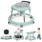 Bulk Lot of  800 units - Wismind Baby Walker Foldable with 9 Adjustable Heights, Baby Walkers and Activity Center for Boys Girls Babies 6-12 Months, Baby Walker and Bouncer Combo with Wheels Portable... |